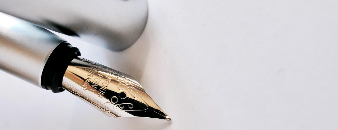 black white ink drawing pen